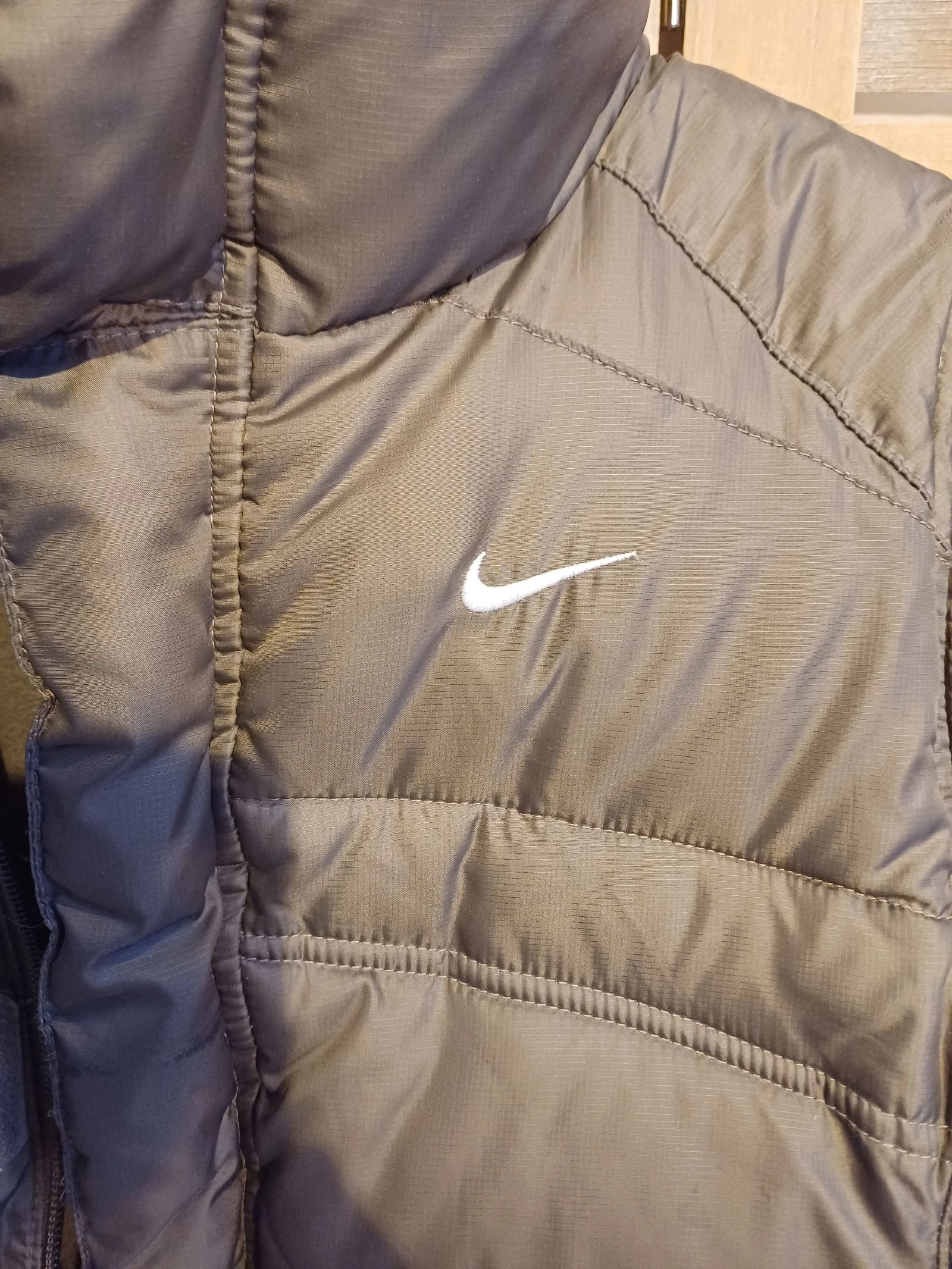 Doudoune chaude kaki sans manches- Nike | M/L – photo 2